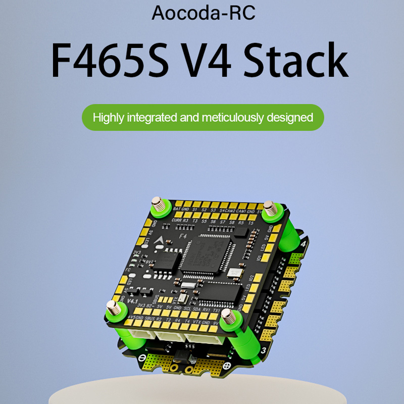 Aocoda-RC F465S V4 Stack F405  - مراجعة Speedybee F405 V4 Bls 55A Stack وسعره